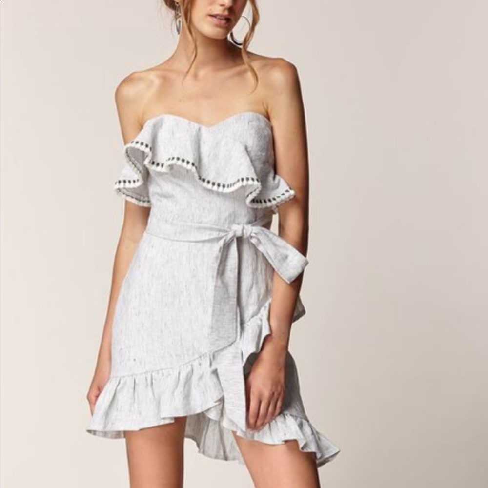 Adriana Dress in Light Grey